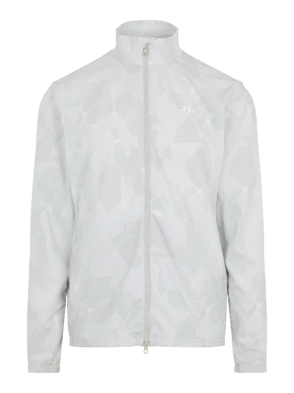 Grey 'Lucien' lightweight  Golf Jacket - MEN Front Pockets Side Pockets Patch Pockets