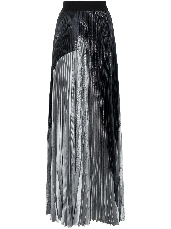 high-waisted pleated maxi skirt corduroy skirt comfortable