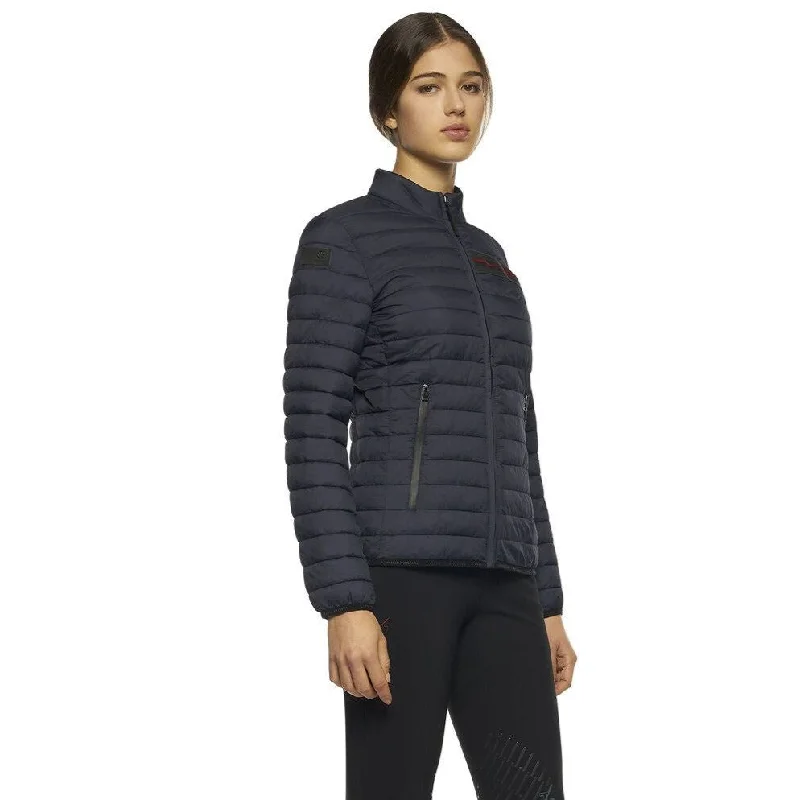 Cavalleria Toscana CT Team Red Stripe Quilted Jacket Hoodie Zip-Up Jacket Button-Up Jacket Cavalleria Toscana CT Team Red Stripe Quilted Jacket Hoodie Zip-Up Jacket Button-Up Jacket
