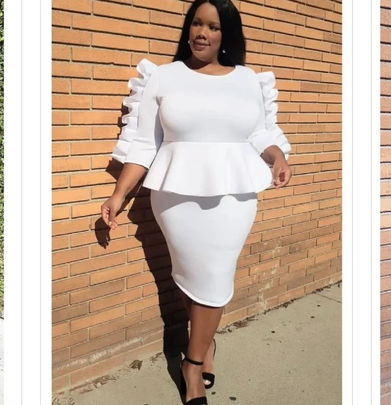 Arm candy PEPLUM dress Tunics Party sparkling