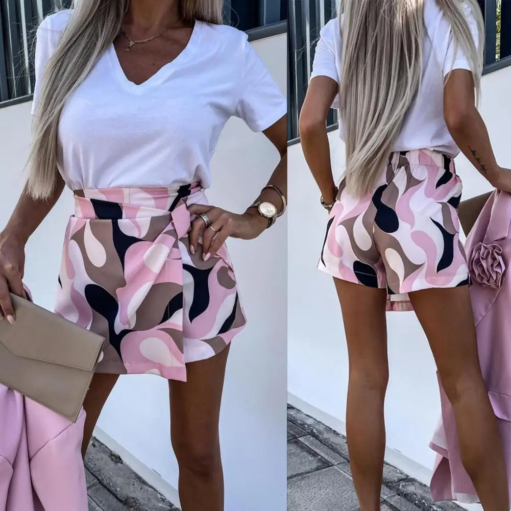 Women Divided Skirt Summer Outdoor Casual Pantskirt With High Waist For Daily Wear Cozy Maternity Pants