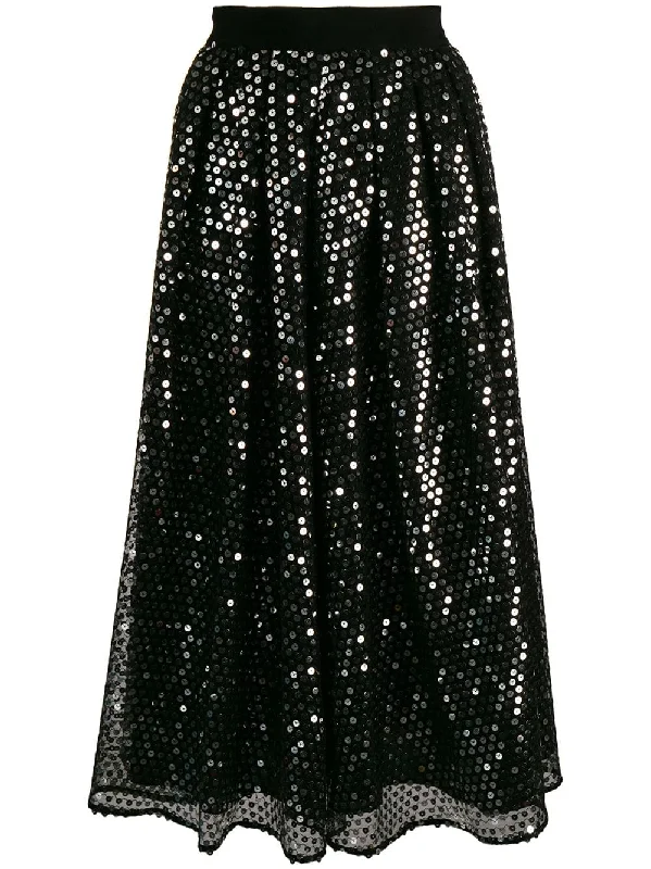 sequin skirt cashmere skirt fine