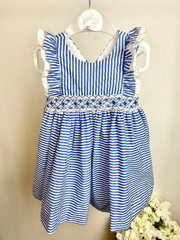Kidiwi Nautical Navy & White Striped Dress Tunics Hiking breathable