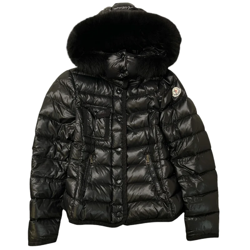 Women's Armoise Down Jacket Black Size 1 / UK 10 Wool Fabric Cashmere Fabric Tweed Fabric Women's Armoise Down Jacket Black Size 1 / UK 10 Wool Fabric Cashmere Fabric Tweed Fabric