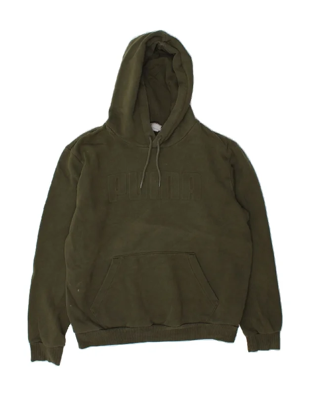 PUMA Womens Oversized Graphic Hoodie Jumper UK 10 Small Green Cotton Hoodie with Earth Tones Natural Calm PUMA Womens Oversized Graphic Hoodie Jumper UK 10 Small Green Cotton Hoodie with Earth Tones Natural Calm