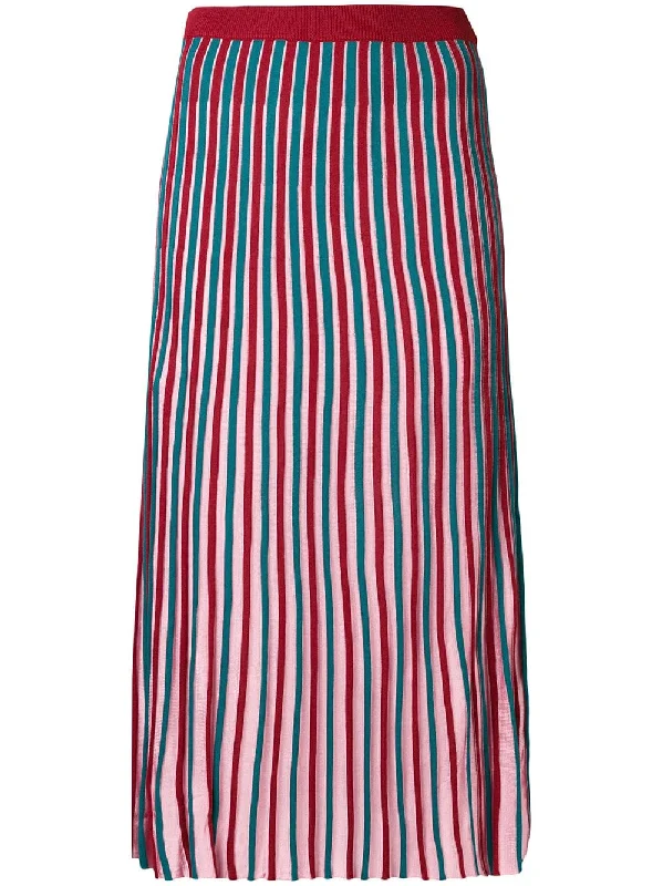striped knitted skirt corduroy skirt cozy