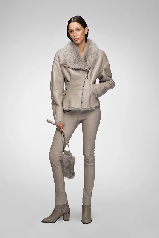 Luz - Niobe Shearling Jacket Bomber Jacket Anorak Windbreaker