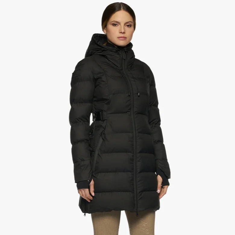 Cavalleria Toscana Belted Quilted Jacket With Hood Nylon Jacket Polyester Jacket Spandex Jacket Cavalleria Toscana Belted Quilted Jacket With Hood Nylon Jacket Polyester Jacket Spandex Jacket