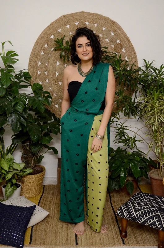 Bandhej Saree Pant Trendy Printed Leggings