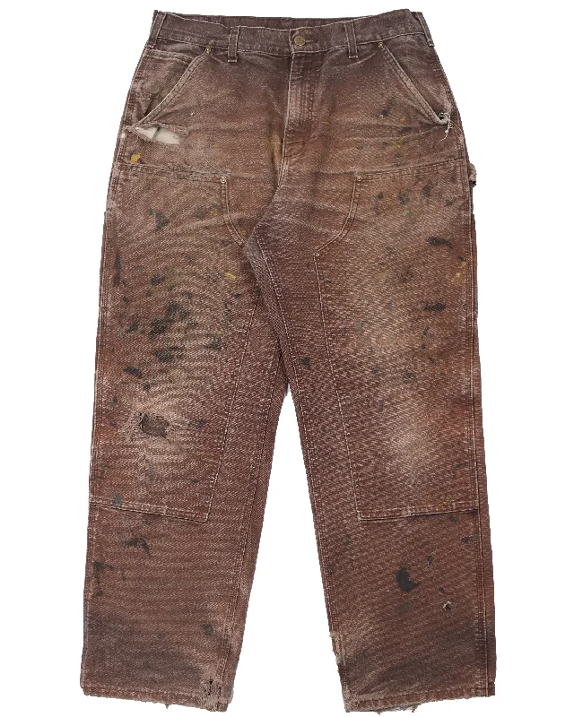 Double Knee Work Pant Comfortable Denim Trousers