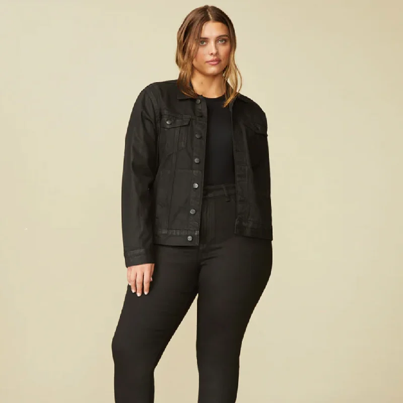 SEA - ALL GENDER JACKET A-Line Jacket Boat Neck Shawl Collar
