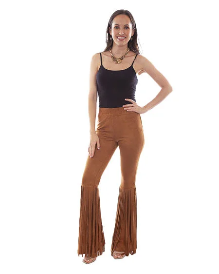 Women's Fringe Bell Bottom Pants Casual Lounge Pants