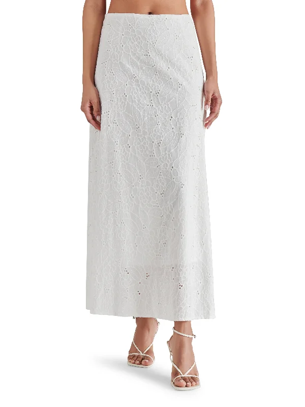 AMALIA SKIRT WHITE slim fit skirt