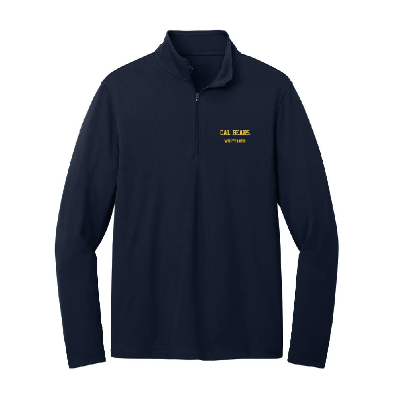 UC Berkeley - NCAA Women's Soccer : Kenley Whittaker - Lightweight Quarter Zip Jacket Denim Jacket Leather Jacket Suede Jacket UC Berkeley - NCAA Women's Soccer : Kenley Whittaker - Lightweight Quarter Zip Jacket Denim Jacket Leather Jacket Suede Jacket
