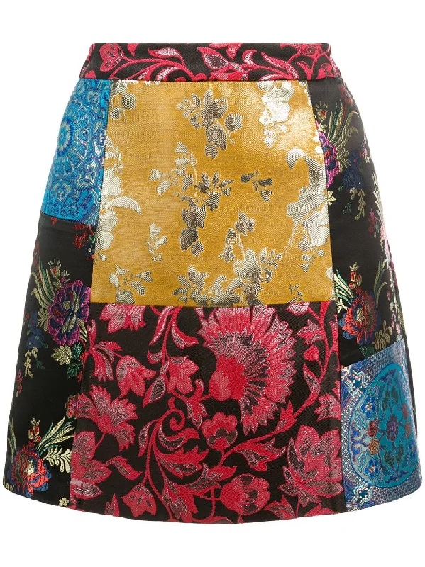 Riley patchwork mini skirt mini skirt trendy