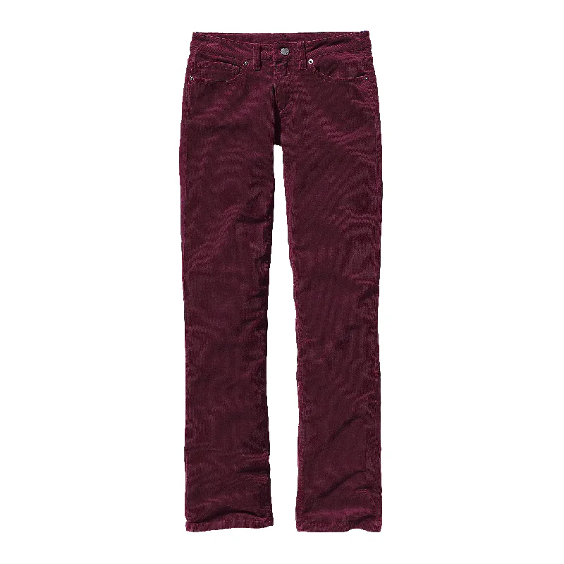Women's Corduroy Pants - Regular Trendy High-Waist Trousers