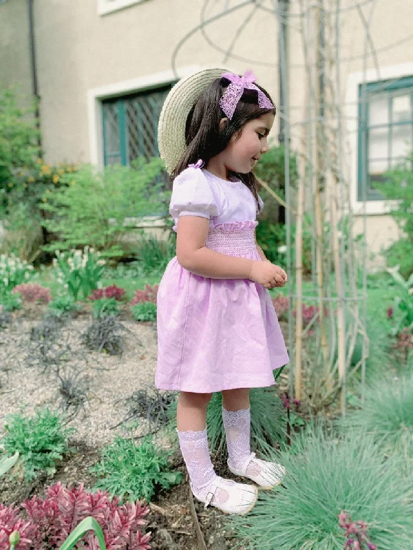 SS22 Deolinda Lilac & White Pinafore Dress Set Tunics Cozy soft