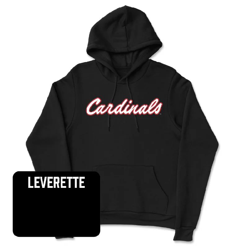 Ladybirds Black Script Hoodie - Ashauna Leverette Hoodie with Hem Contrast Bold Stylish Ladybirds Black Script Hoodie - Ashauna Leverette Hoodie with Hem Contrast Bold Stylish