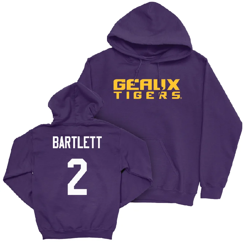 Women's Basketball Purple Geaux Hoodie - Amani Bartlett Hoodie with Toggle Buttons Decorative Unique Women's Basketball Purple Geaux Hoodie - Amani Bartlett Hoodie with Toggle Buttons Decorative Unique