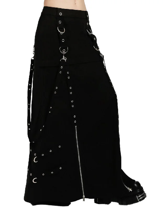Tripp NYC Long Nucleus Skirt silk skirt smooth