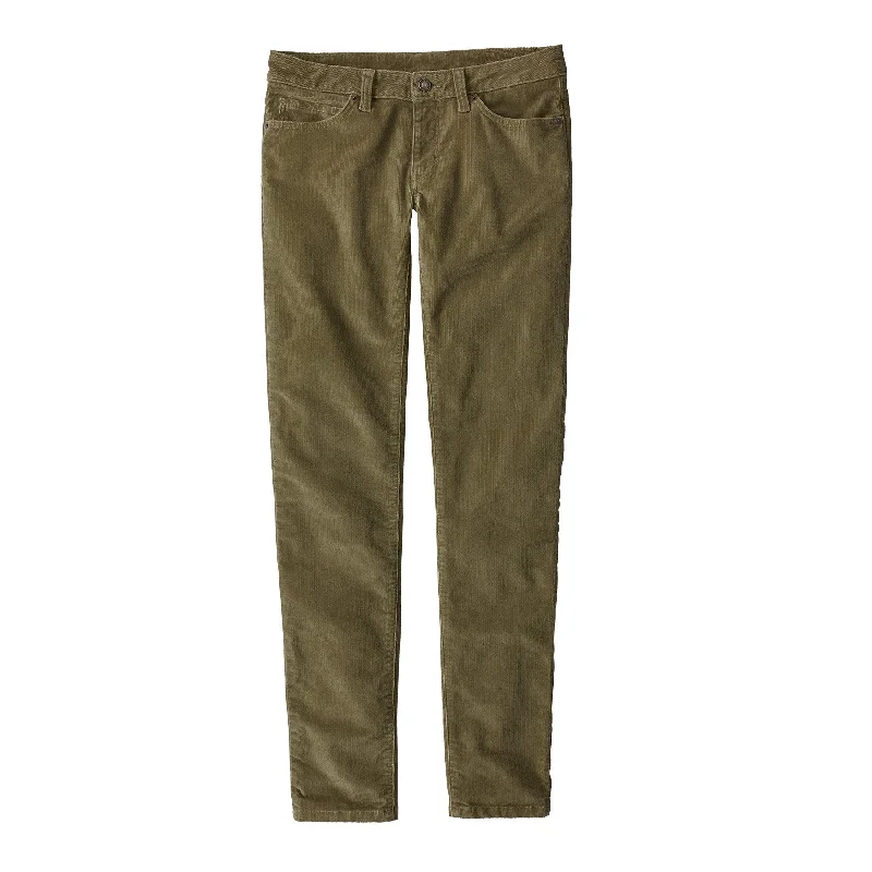 Women's Fitted Corduroy Pants Classic Flared Pants