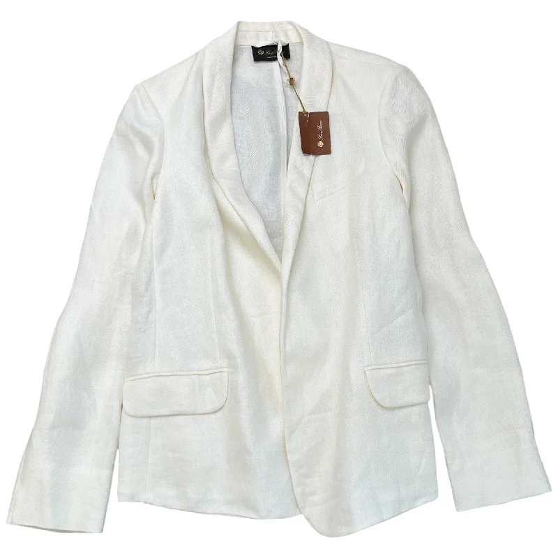 Women's Giacca Blazer Jacket Cream Size 44 / UK 12 Collared Jacket Crew Neck Jacket Turtle Neck Jacket Women's Giacca Blazer Jacket Cream Size 44 / UK 12 Collared Jacket Crew Neck Jacket Turtle Neck Jacket