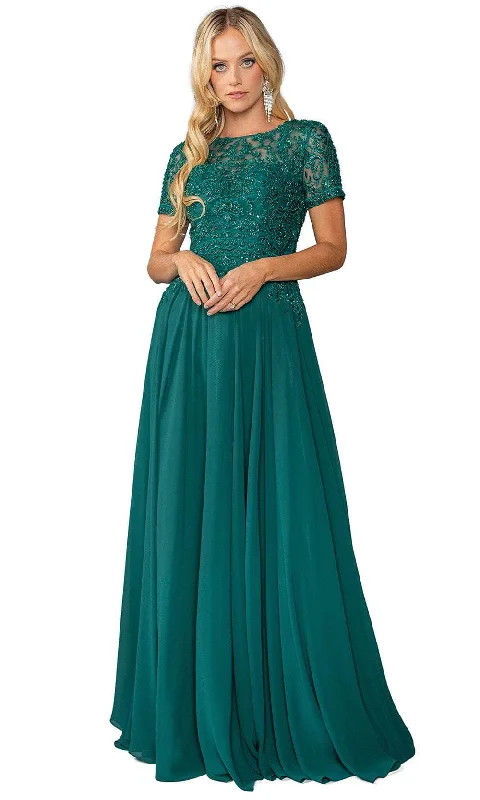 Dancing Queen 4444 - Applique A-Line Prom Dress Tunics Print Colorful