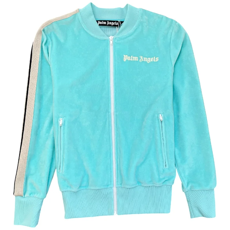 Women's Chenille Logo Track Jacket Blue Size XS Toggled Jacket Drawstring Jacket Belted Jacket Women's Chenille Logo Track Jacket Blue Size XS Toggled Jacket Drawstring Jacket Belted Jacket