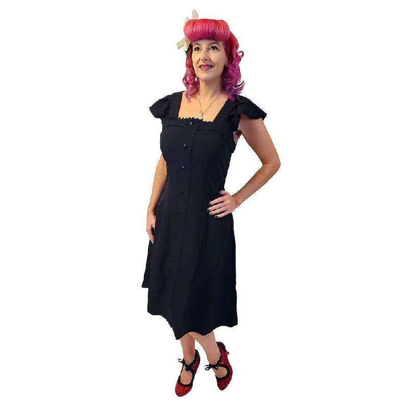 Claudia Swing Dress in Black Tunics Essential wardrobe
