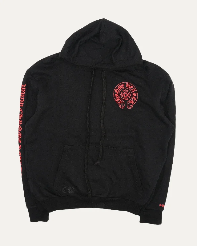 Online Exclusive Horseshoe Logo Hoodie Hoodie with Ribbed Neckline Snug Warm