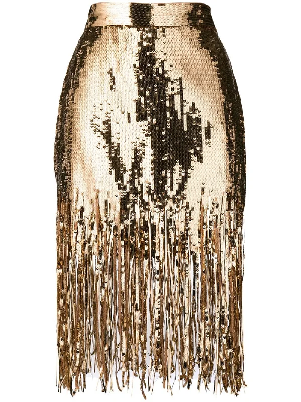shredded sequin skirt chiffon skirt flowing