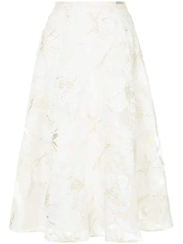Dahlia midi skirt cotton skirt soft
