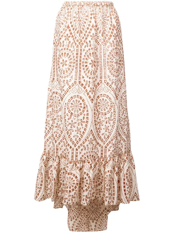 Nicole eyelet skirt spandex blend skirt