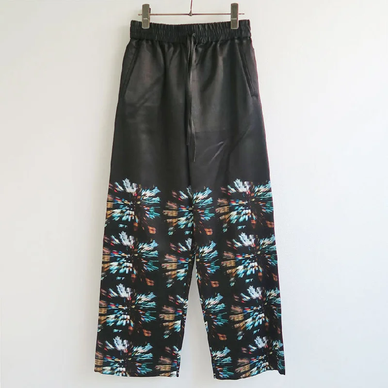SALE 50%OFF ! <br/>【TELMA/テルマ】<br>Printed Relax Pants <br>TLM33FF021 Classic Flared Pants