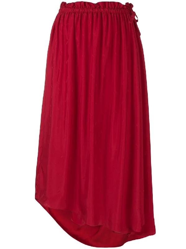 drawstring flared midi skirt midi skirt versatile