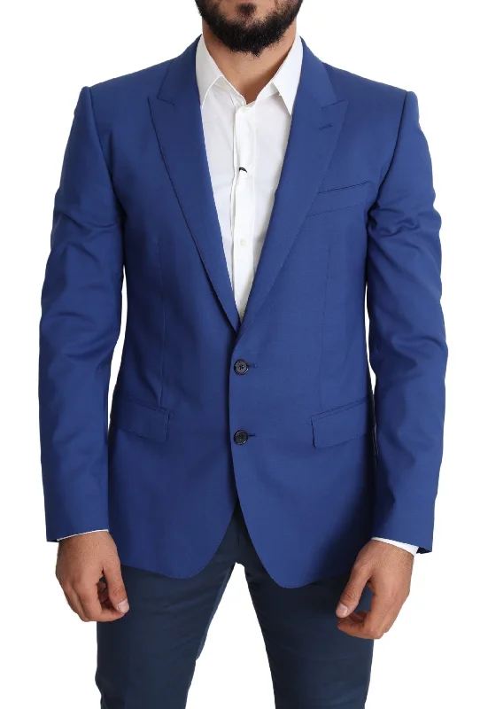 Exquisite Blue Wool Martini Blazer Jacket Belted Jacket Elasticated Jacket Padded Jacket Exquisite Blue Wool Martini Blazer Jacket Belted Jacket Elasticated Jacket Padded Jacket