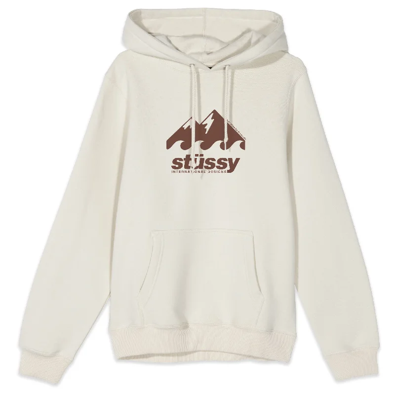 Stussy Coastline Hoodie Cement Hoodie with Reflective Safety Nightwear