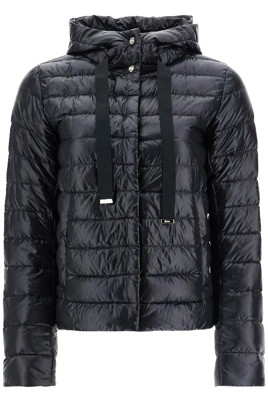 Ultra-lightweight Black Nylon Down Jacket With Hood - Black Lace Jacket Ribbed Jacket Sequined Jacket Ultra-lightweight Black Nylon Down Jacket With Hood - Black Lace Jacket Ribbed Jacket Sequined Jacket