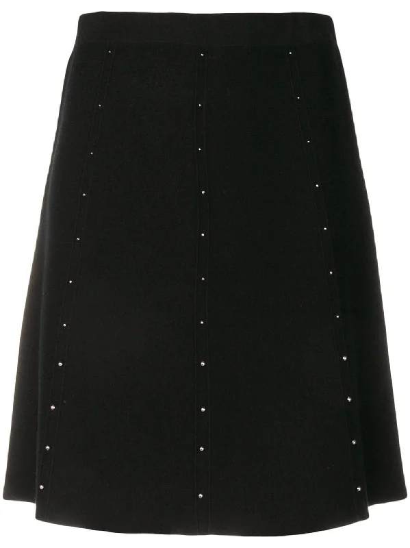 embellished A-line mini skirt breathable skirt fabric