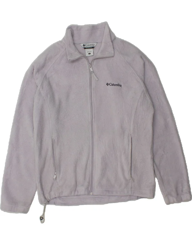 COLUMBIA Womens Fleece Jacket UK 16 Large Grey Polyester Welt Pockets Slit Pockets Flap Pockets COLUMBIA Womens Fleece Jacket UK 16 Large Grey Polyester Welt Pockets Slit Pockets Flap Pockets