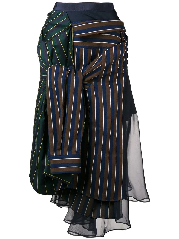 contrasting panel skirt velvet skirt sumptuous