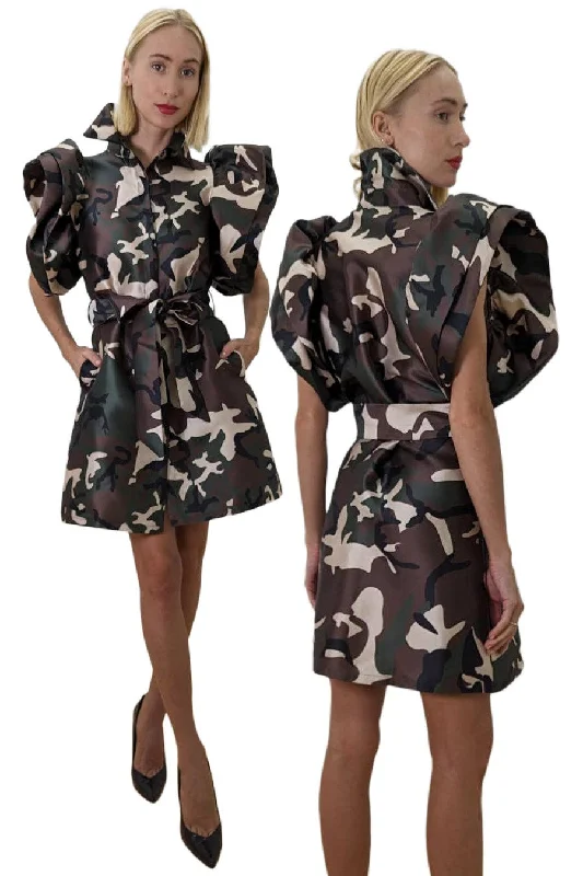 Macy camo dress Maxi Flowy Bohemian