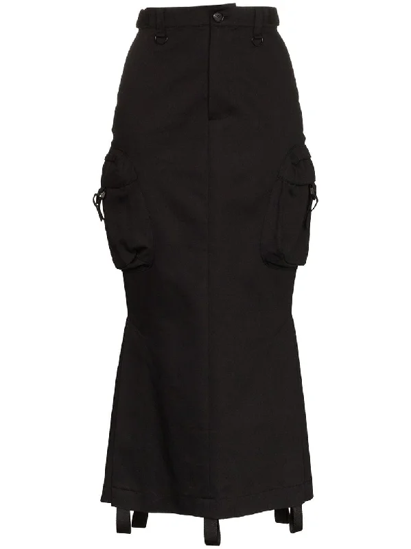 side pocket cotton cargo skirt tulle skirt dreamy