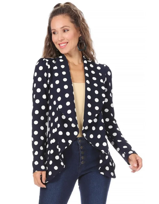 Medium Polka Navy