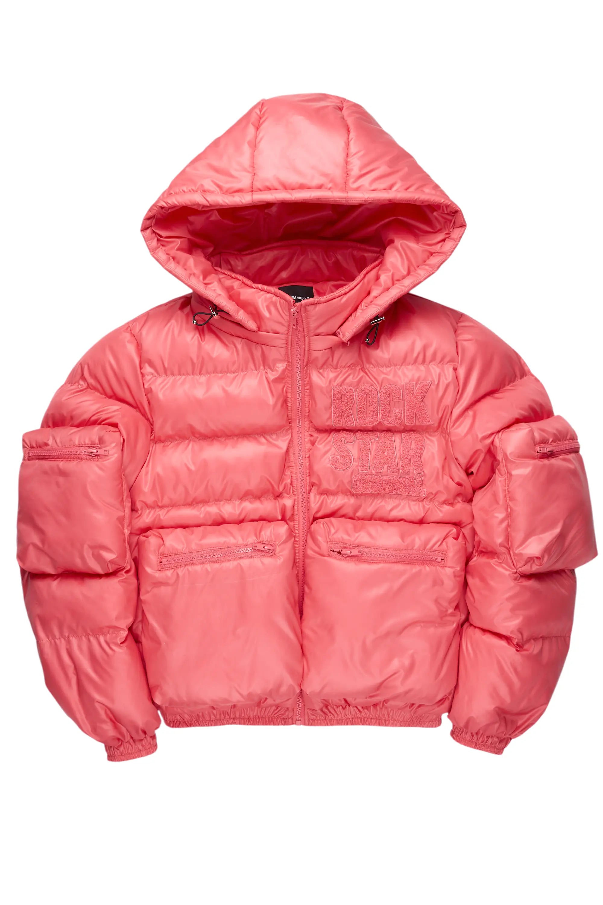 Keisha Pink Cargo Puffer Jacket Collared Jacket Crew Neck Jacket Turtle Neck Jacket Keisha Pink Cargo Puffer Jacket Collared Jacket Crew Neck Jacket Turtle Neck Jacket