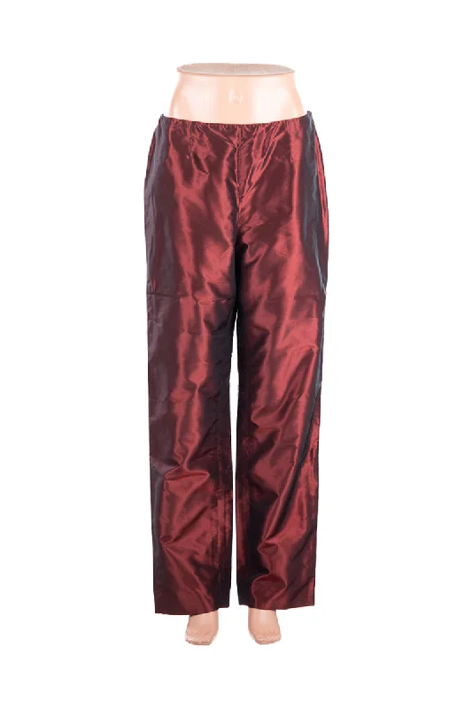 Red Shiny Pants Classic Chino Pants