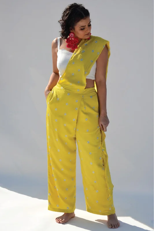 Sunshine Saree Pants Stretch Fit Pants