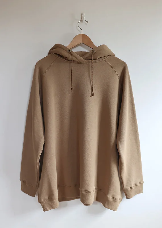 Ichi Antiquites - French Terry Hoodie in Beige Hoodie with Zipper Versatile Modern