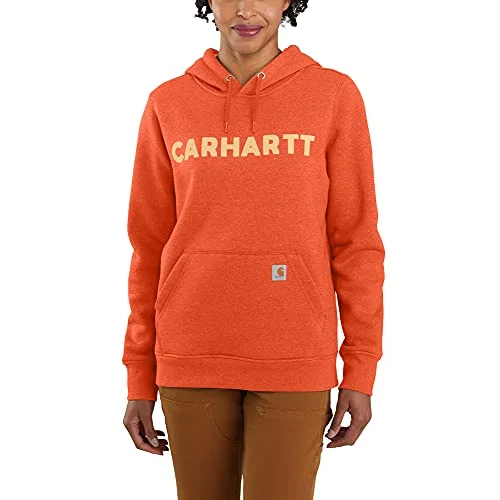 Carhartt Women's Relaxed Fit Midweight Logo Graphic Sweatshirt Hoodie with Hem Applique Textured Unique Carhartt Women's Relaxed Fit Midweight Logo Graphic Sweatshirt Hoodie with Hem Applique Textured Unique