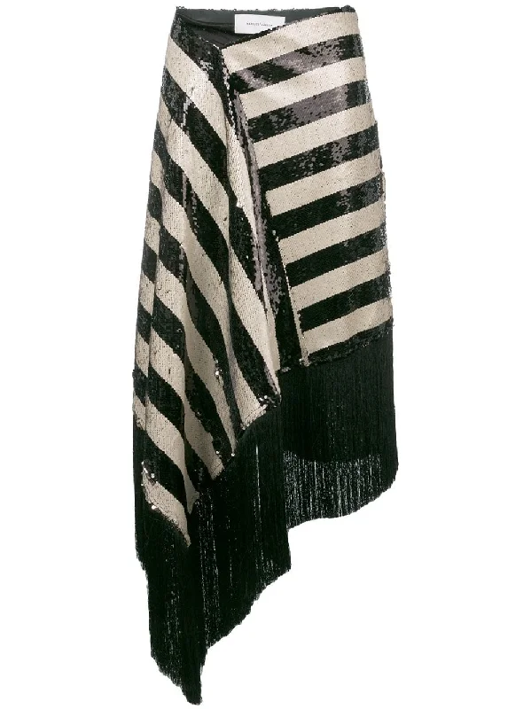 striped sequin skirt maxi skirt elegant